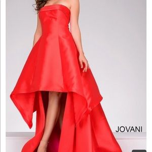Jovani Red and Fuchsia Gown